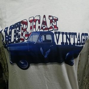 ❤American Vintage ❤red ❤white ❤and blue❤t-shirt